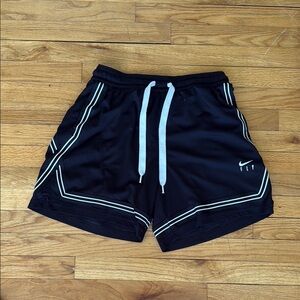 Nike Black and White Athletic Shorts Lightweight Performance